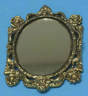CAR0299G - Mirror, Oval, Asstd Frames, Gold