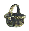 CAR1211 - Antique Brass Basket/Oval