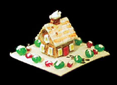 CAR8A16G - Gingerbread House-Table Decoration