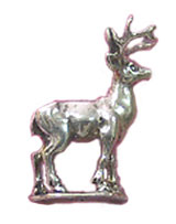 CARSC1029 - Deer Statue Sterling 3/4 In High