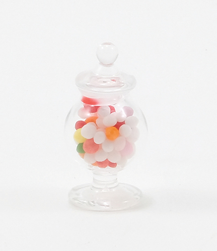 CB106 - Fluted Glass Apothecary Candy Jar