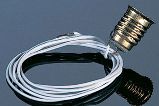 CK1010-8A - Screw-Base Bulb Socket (White Wire)