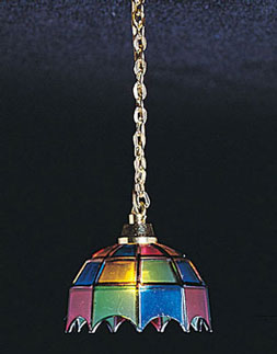 CK3380 - Colored Tiffany Hanging Lamp