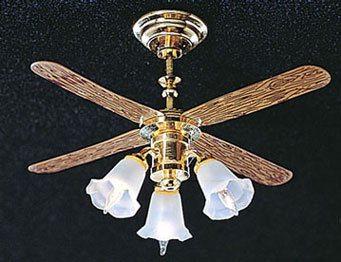 CK3951 - Ceiling Fan with 3 Tulip Shades