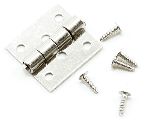 CLA05541 - Butt Hinges With Nails, 4/Pk, Satin Nickel