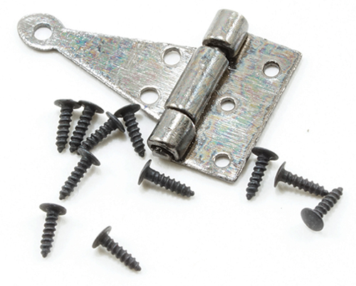 CLA05563 - T-Hinges, Pewter, 4Pk with 24 Nails