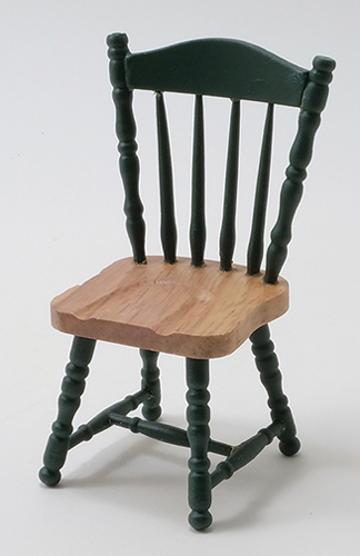 CLA10530 - Side Chair, Oak &amp; Hunter Green
