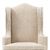 CLA10807 - Chair, Mahogany with Beige Fabric