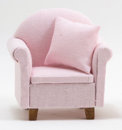 CLA10905 - Chair With Pillow, Pink NEW DESIGN  ()