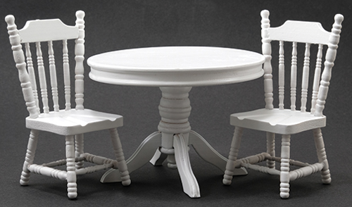CLA91700 - White Table with 2 Chairs