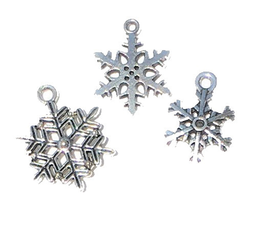 CLD203 - Silver Snowflake Ornament, 3pc