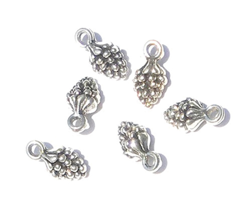 CLD225 - Silver Pinecone Ornaments, Pkg 6