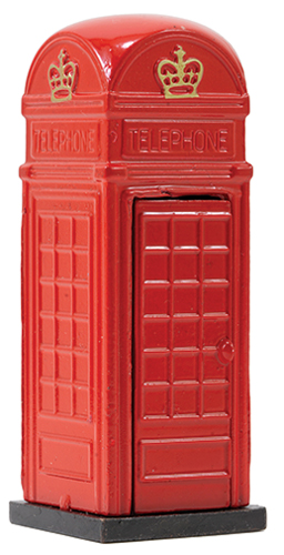 DDL0170 - Telephone Booth Pencil Sharpener, Red
