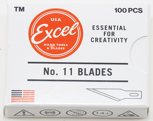 EXL22511 - #11 Double Honed Blade, 100 Pieces Boxed Bulk
