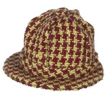 FCA2573RD - Mens Hat, Checkered Red