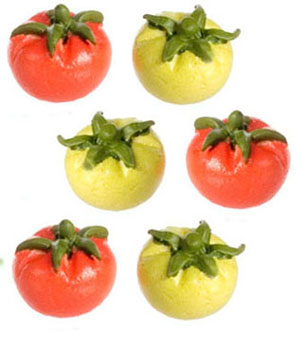 FCA3263 - Green &amp; Red Tomatoes, 6Pc