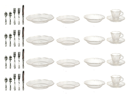FR40311 - Clear Dishes/Cups/Sil/40