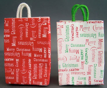 HR58037W - Merry Christmas Shopping Bag- White