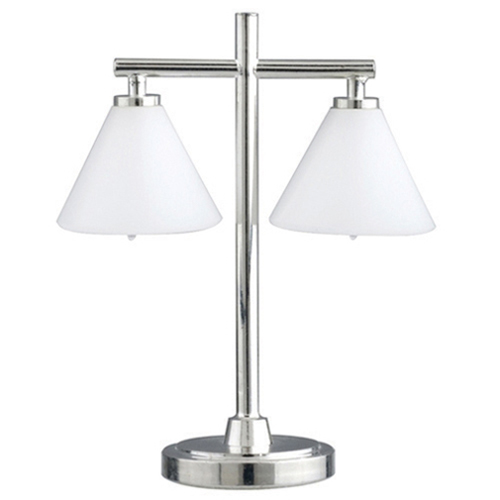 HW2824 - Modern 2-Cone Shade Table Lamp