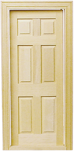 HW6007 - Interior 6-Panel Door with Trim