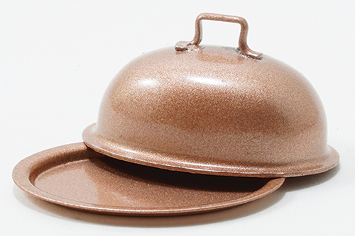 IM65056 - Copper Oval Plate With Lid