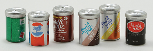 IM65512 - Pop Cans, Assorted, 6 Pieces  ()