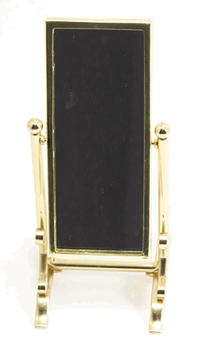 IM65697 - Gold Rectangular Floor Mirror  ()