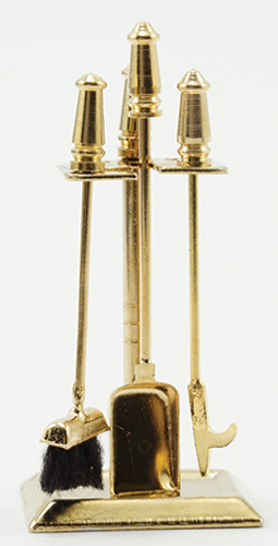 IM66230 - Brass Fireplace Accessories, 4pc