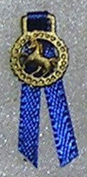 ISL2565 - Trophy, Horse, Badge, Blue Ribbon