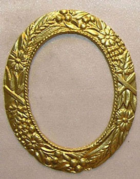 ISL3110 - Discontinued: ..Picture Frame, Large Oval, Gold Color