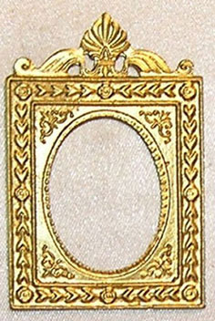 ISL3141 - Discontinued: Picture Frame, Oval with Shell,Gold Color