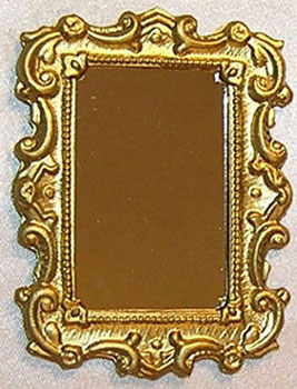 ISL3203 - Discontinued: Mirror, Medium Rectangle, Gold Color