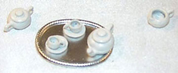 ISL5015 - Toy Tea Set, White, 8 Pieces