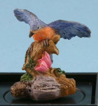 JKMJC02 - Bluebird (Hand Painted Bird Figure)