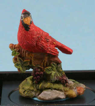 JKMJC05 - Cardinal (Hand Painted Bird Figurine)