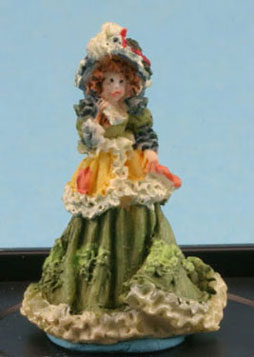 JKMME02 - Victorian Lady Figurine (Antique Green)