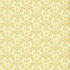 JM05 - Wallpaper, 3pc: Regency, Urn Gold