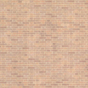 JMS51 - Wallpaper, 3pc: 1/2 Scale Old Red Bricks (18 X 12)