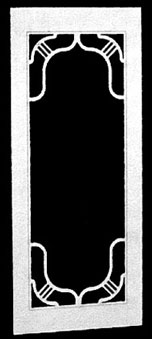 LT065 - Victorian Screen Door, 2-7/8 X 6-11/16 H