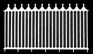 LT139 - Fence: Victorian, 2/Pk, 6-1/4 Inch
