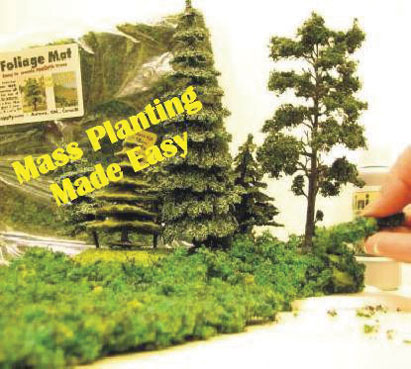 MBFMEMG - Foliage Mat Mixed Green For Mass Planting or 6 and 8 Inch Trees, 7x8 Inches