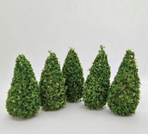 MBT1215D - Trees, Pine, 1.5 Inches High, 5 Pieces