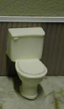 MBTOL24 - High Back Toilet, 1:24 Scale, 1Pc