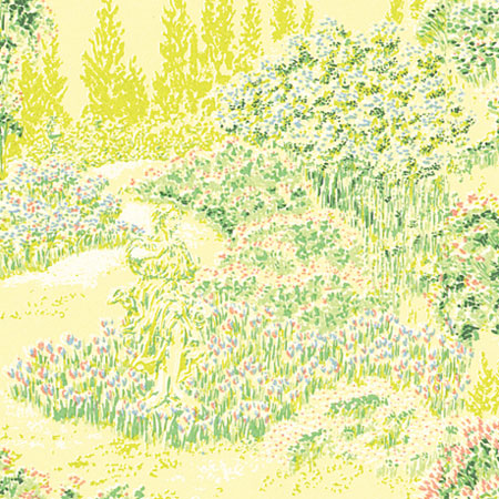 MG110D23 - Wallpaper, 3pc: Ruben&#39;S Garden, Yellow