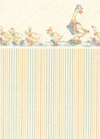 MG153D24 - Wallpaper, 3pc: Dapper Ducks, Cream