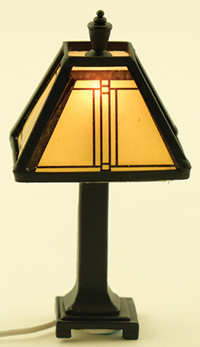 MH1045 - Craftsman Tiffany Lamp, Black