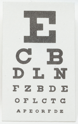 MUL2962 - Eye Chart, 1 Piece