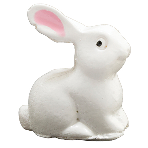 MUL5636 - White Rabbit, 1 Piece, 7/8 Inch Tall X 3/4 Inch Long
