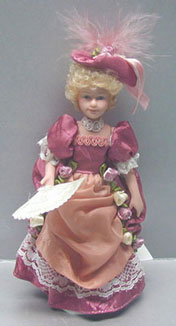 NCDL002 - Victorian Porcelain Lady-Mauve
