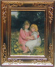 NCRA0191 - Picture, 2 Girls Metal Frame 2 X 2 3/4